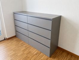 Ikea Graue Kommode (2 Module / 8 Schubladen) – Guter Zustand