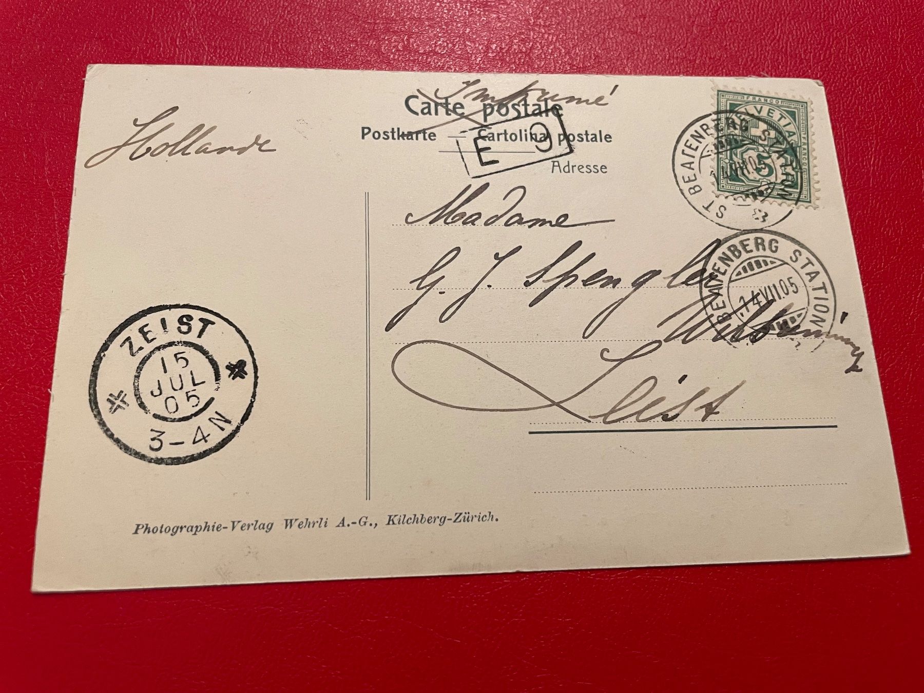 Cartoline postali: 1905 / St. Beatenberg - Eiger, Mönch u. Jungfrau – Usato da St-Légier-La Chiésaz venduto da Theo005 1