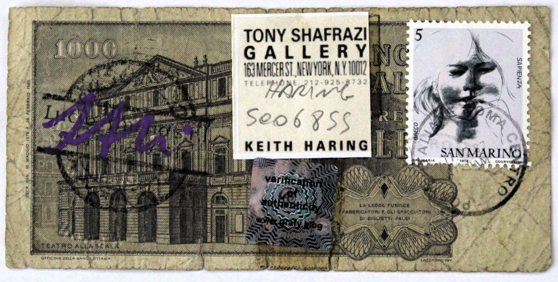 Banconote: Andy Warhol & Keith Haring: Mischtechnik auf Banknote / TOP! – Usato da Bern venduto da Spomme 3