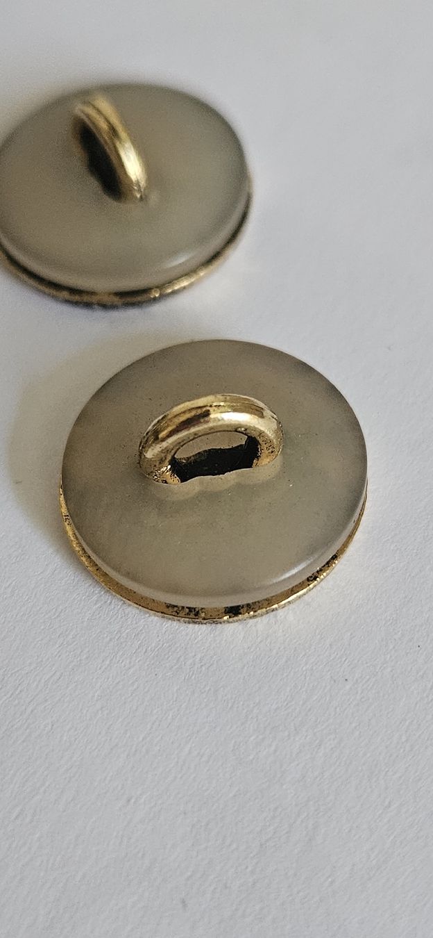 Knöpfe: 10 Boutons décor doré ø15mm neuf – Neu (gemäss Beschreibung) aus Carouge GE von Lea000 3