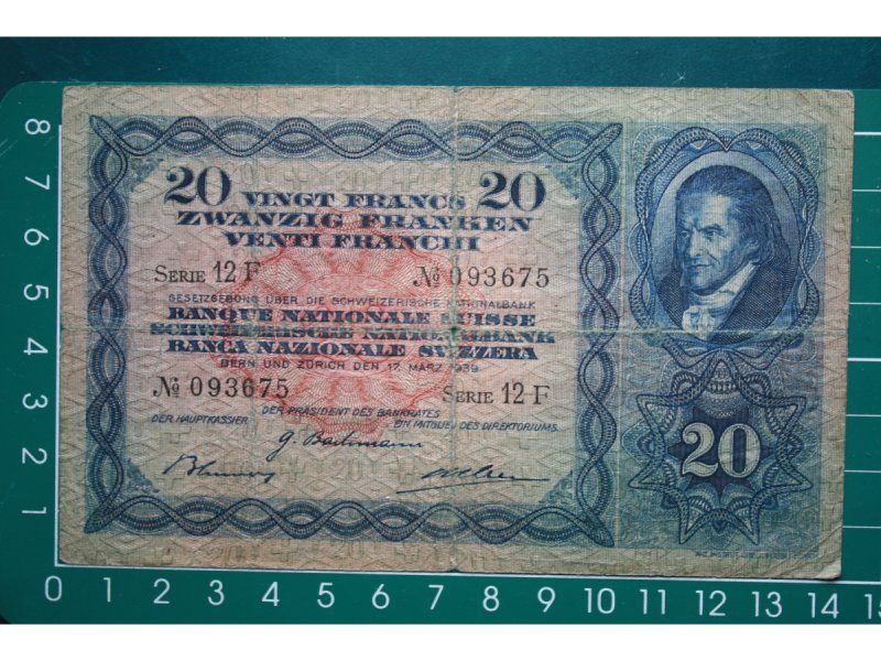 Billets de banque: henry pestalozzi 20 franken note 1939 – D'occasion à Laupen BE par Gufi57