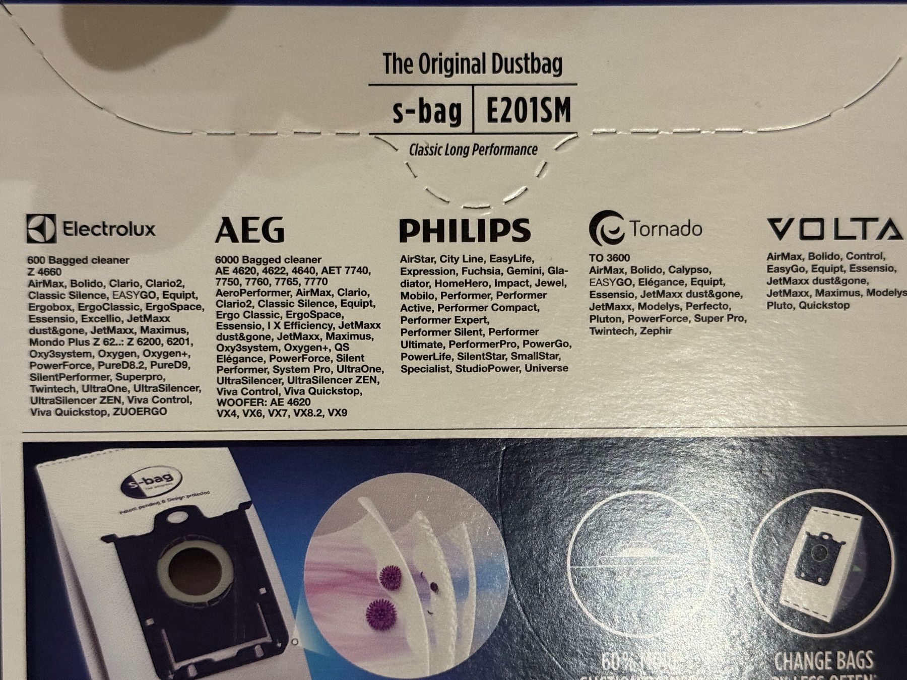 Electrolux Aspirapolveri & Accessori: 8x Electrolux s-bag Classic Performance - Staubsaugerbeutel – Usato da Chur venduto da Hermes421 2
