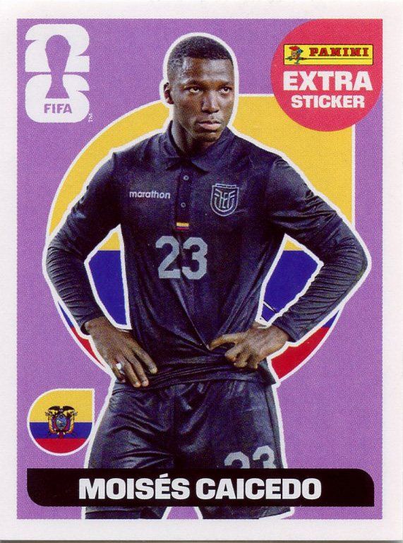 Panini Carte collezionabili: Panini FIFA 2026 Extra Sticker Moisés Caicedo – Nuovo (secondo la descrizione) da Frauenfeld venduto da 2in10siv4you