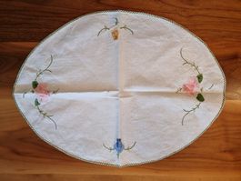 ovale Tischdecke vintage nostalgisch