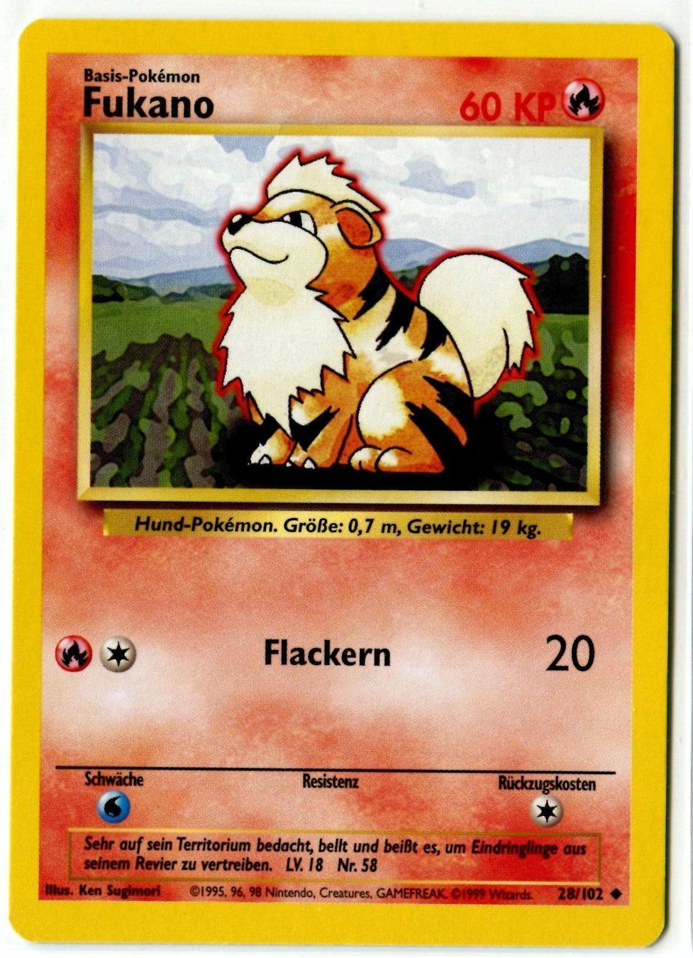 Pokémon Carte collezionabili: Fukano Basis Set 28/102 Deutsch – Nuovo (secondo la descrizione) da Dornach venduto da Deco89