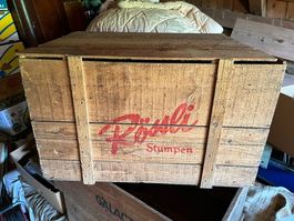 holz kiste, rössli stumpen, kein emailschild, 77-58-48