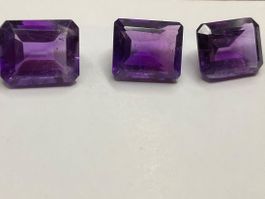 Amethysten 3 Stück, 12.6ct