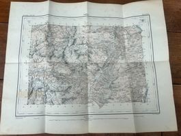 Carte rare Vättis G.R. 1919/1889, idéale collectionneurs!