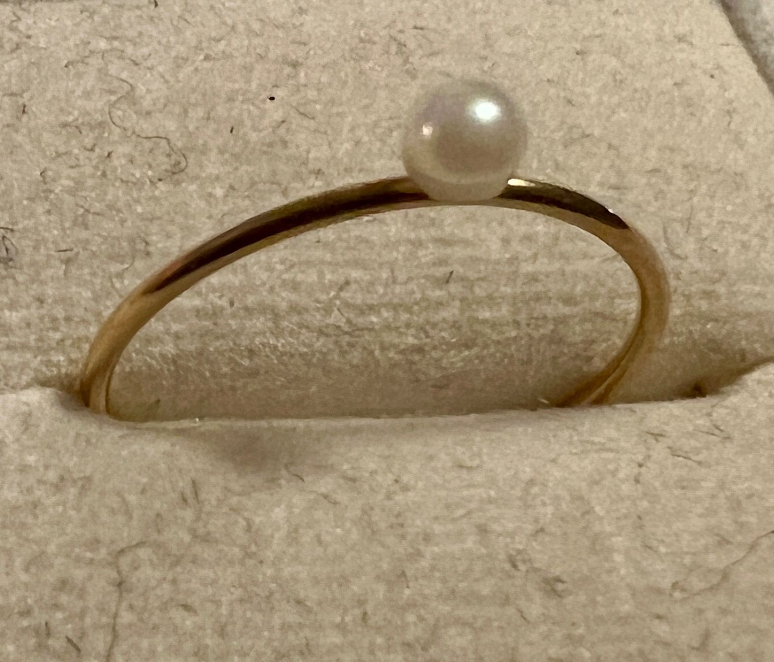 Ringe: Gold-Ring 18 K mit Perle – Gebraucht aus Chur von Penting1935 1
