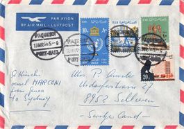 PAQUEBOT - Brief PORT SAID nach SCHLIEREN