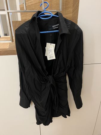 Robe chemise noire Jacquemus "Le Splash" neuve