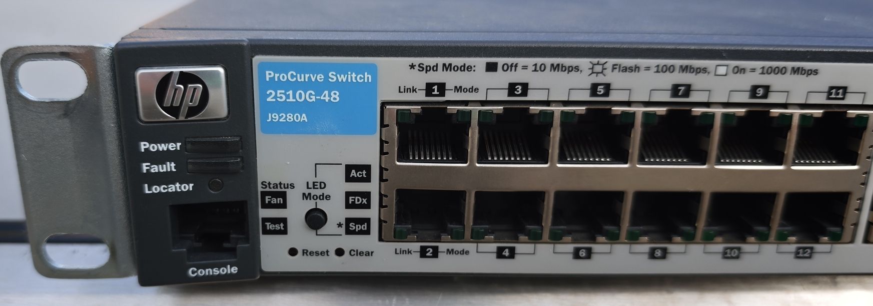 Hewlett Packard Hub & Switch: HP ProCurve Switch 2510G-48 J9280A Netzwerk Switch – Usato da Bischofszell venduto da Hmatthias