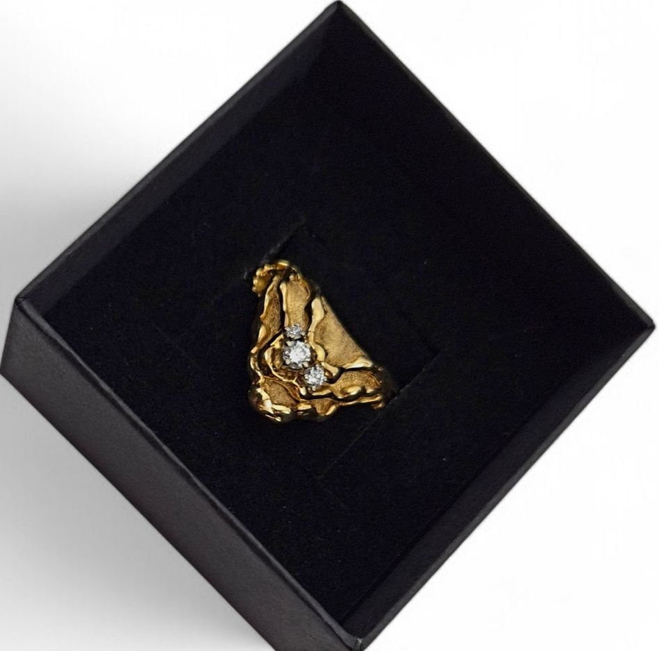 Gilbert Albert Anelli: Bague Gilbert Albert or 18 k diamants – Usato da Clarens venduto da Rimany 6