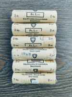 2 Rappen 1968 / 6 Rollen à 50 Stück !!!!!!!!