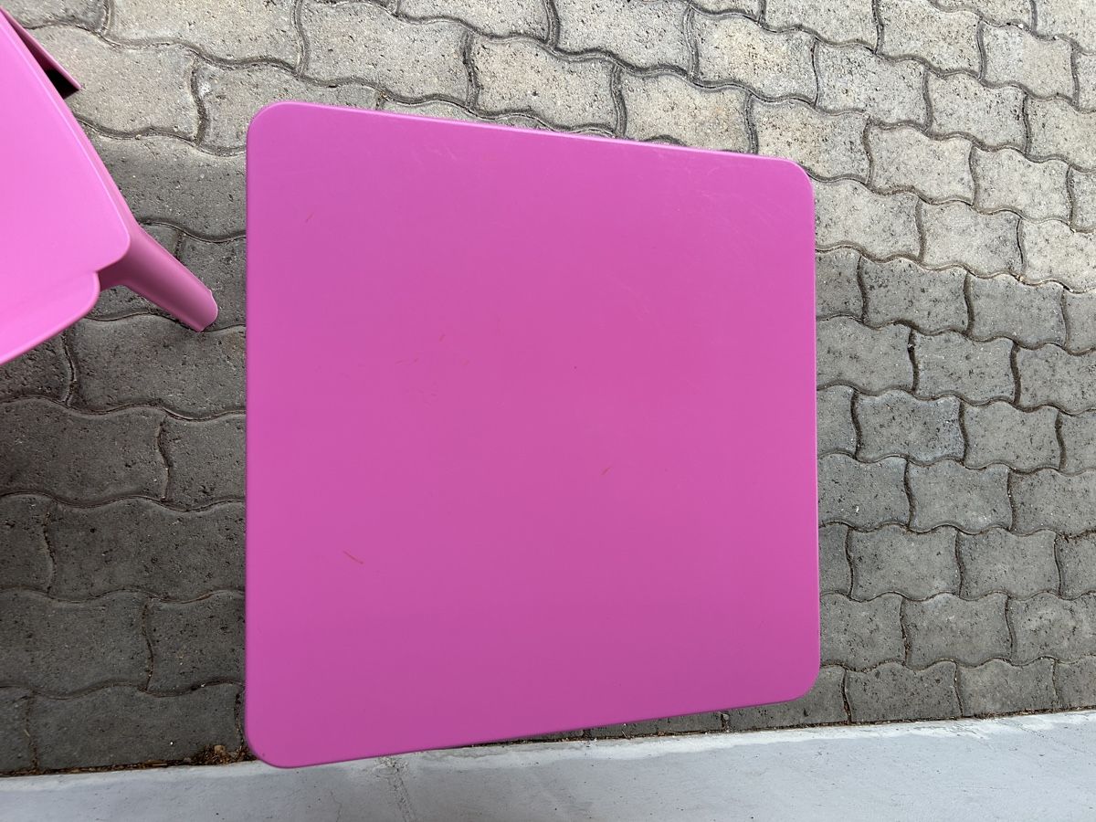 Tischset: Kindertisch und Stuhl pink 2-teilig – Gebraucht aus Engelburg von Quinti15 1