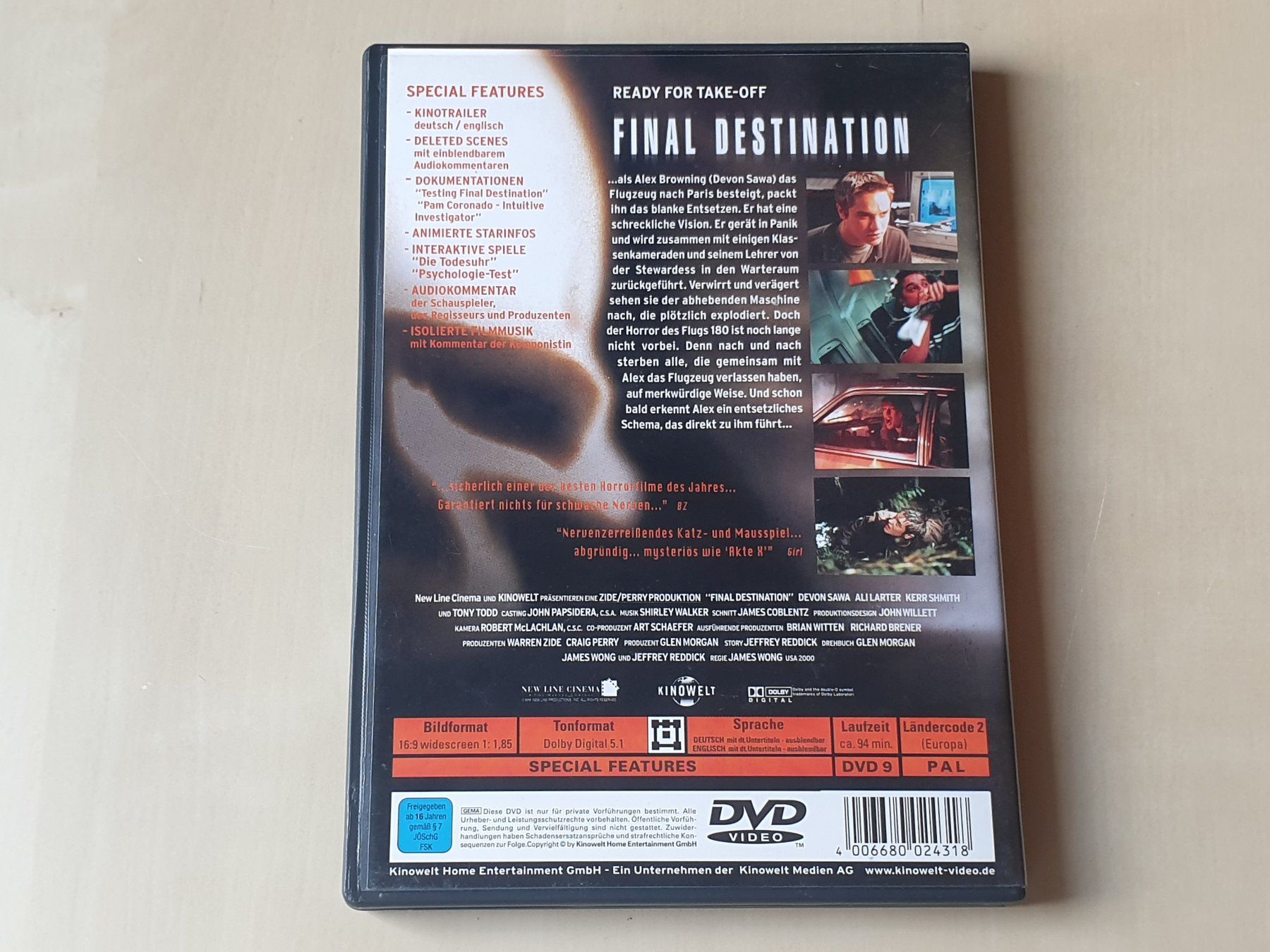Alle DVDs: Final Destination – Gebraucht aus Stansstad von collectorsshop 1