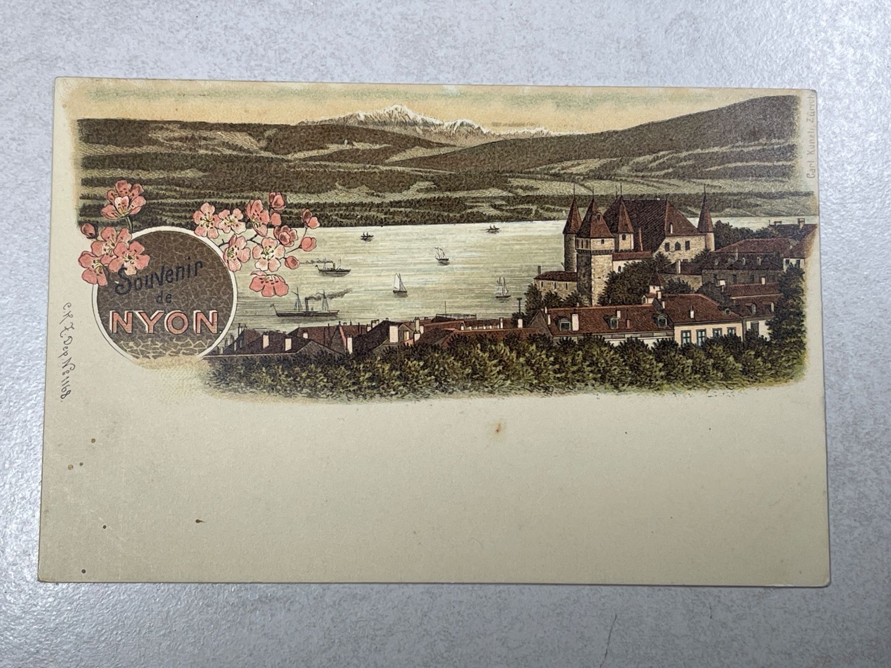 Cartoline postali: Alte Ansichtskarte von Nyon, – Usato da Strengelbach venduto da Aschatan5