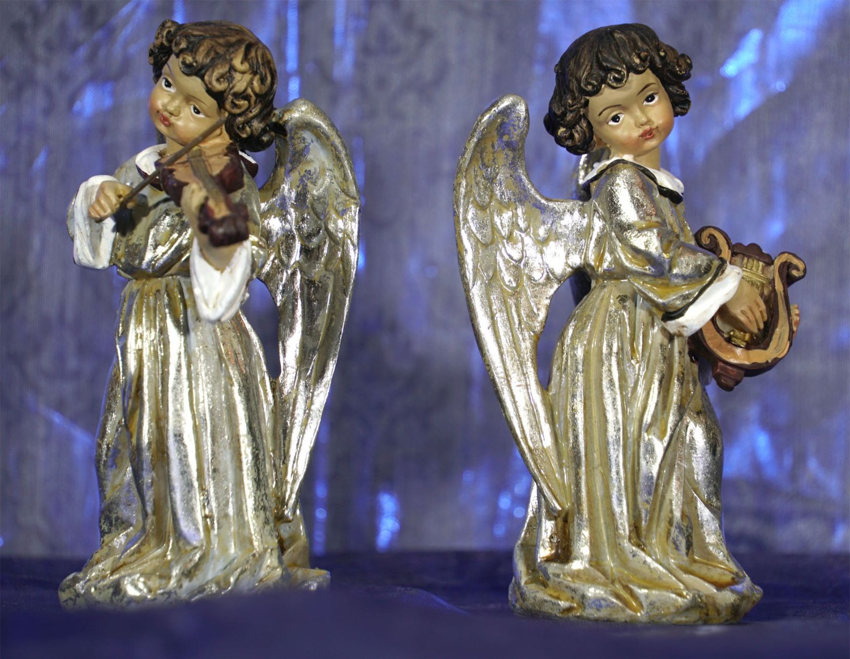 Tutte le decorazioni: Paar liebliche Engelfiguren – Usato da Meggen venduto da Brockitare 1
