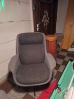 Sessel Polstergrau Drehbar guter Zustand