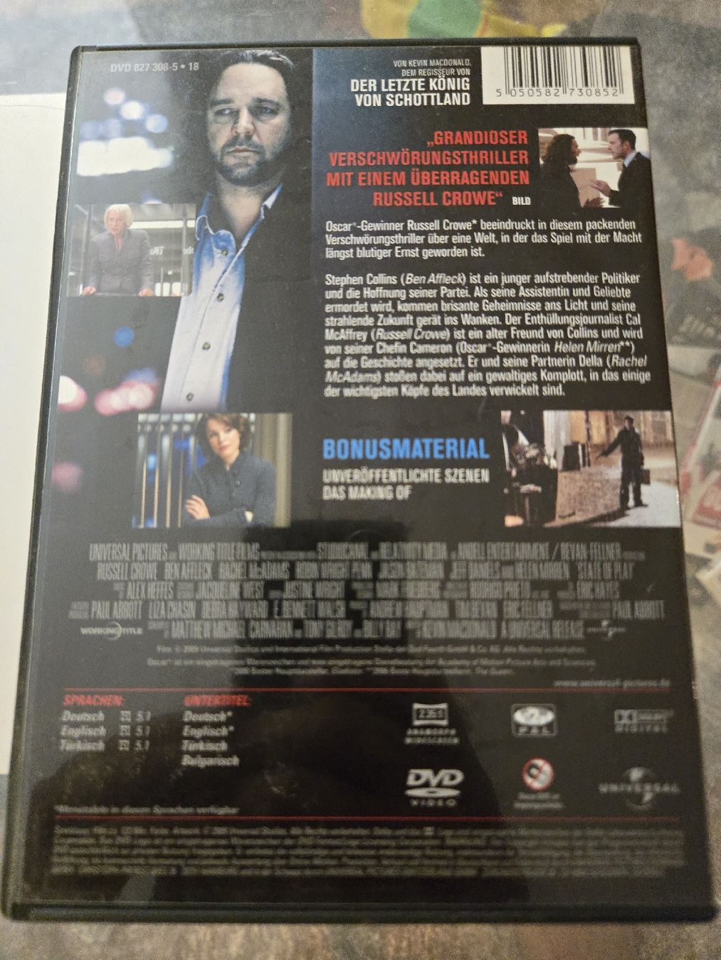 Tutti i DVDs: State of Play DVD – Usato da Bussigny venduto da Kfdlt 1