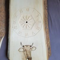Wanduhr lindenholz