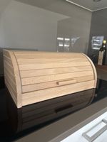 Brotdose Holz mit Roll-Deckel