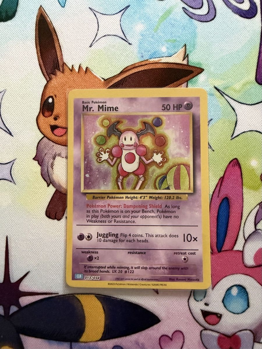 Pokémon Carte collezionabili: Pokemon Mr. Mime - Holo - 013/034 CLB – Usato da Grindelwald venduto da TSG-G-Town