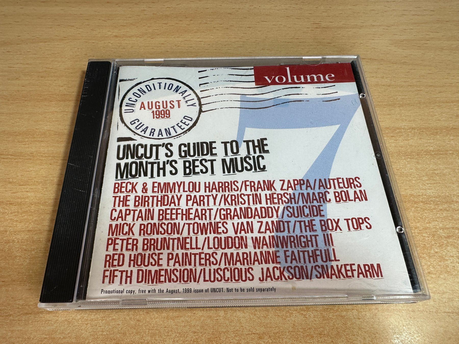 CD: M4 Various Unconditionally Guaranteed Volume 7 August 1999 – Usato da Rikon im Tösstal venduto da Alpenmutz