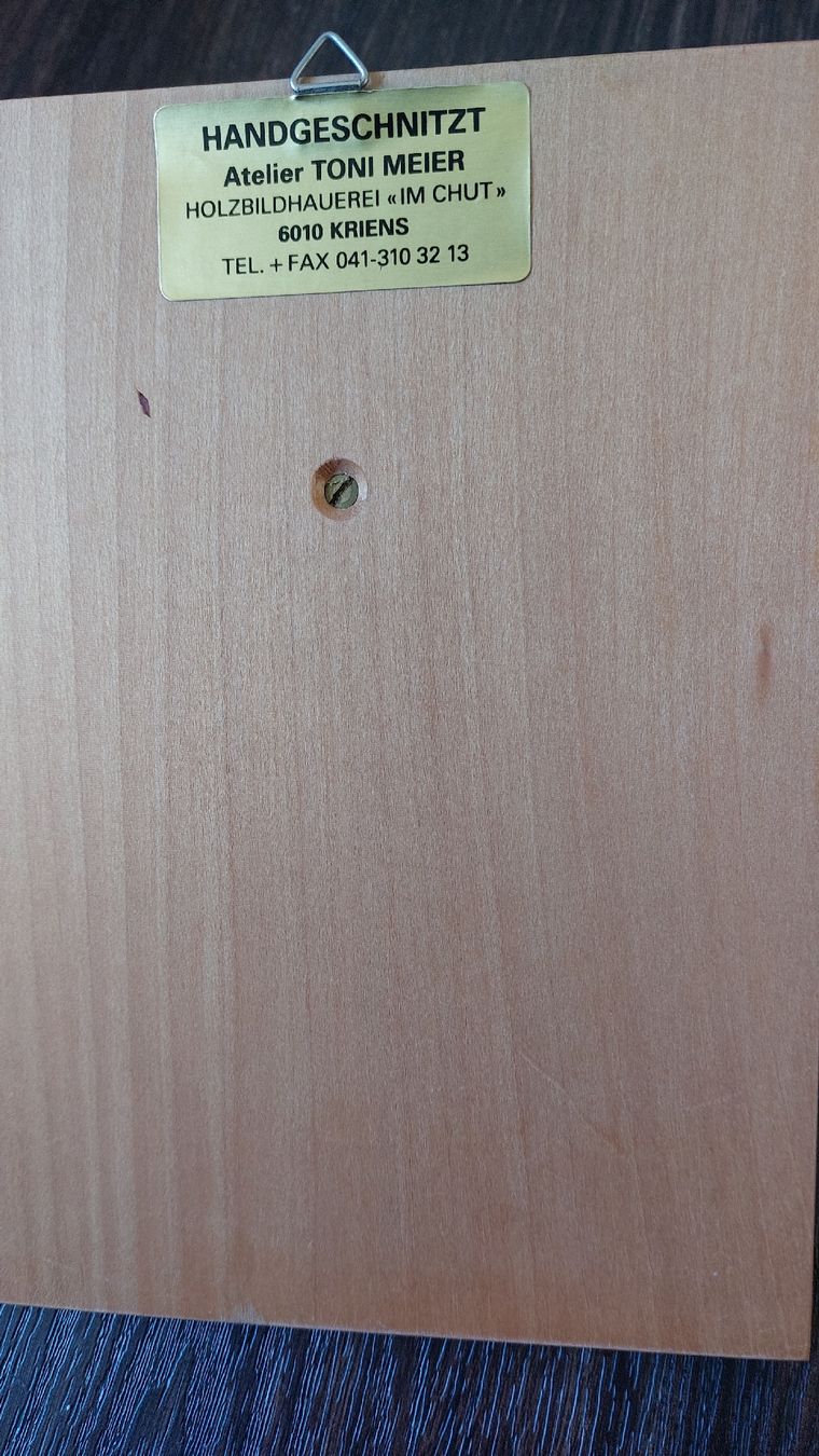 Masken: Kriensermaske auf Holzbrett – Neu (gemäss Beschreibung) aus Rain von Lillyfra 1