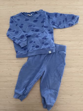 Ensemble bébé bleu ciel Smile, taille 80