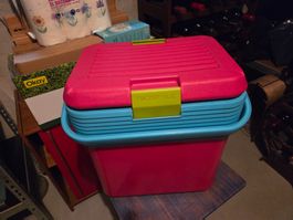Kühlbox  pink blau mit Trag-Griff guter Zustand