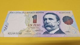 Argentinien 1 Peso Banknote - Carlos Pellegrini, Top NEU