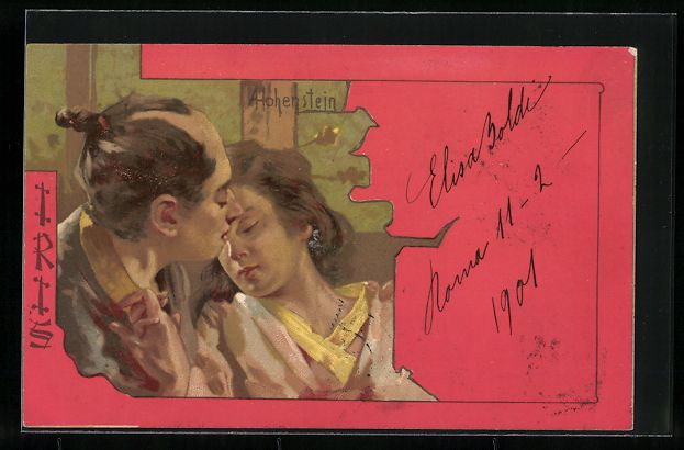 Cartes postales: Adolfo Hohenstein: Iris in inniger Umarm – D'occasion à Berlin par bartko-reher