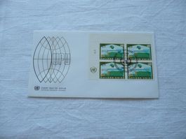 UN GE 1971 FDC 4er-Block UPU SBK 18