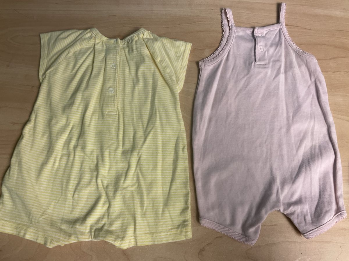 Pagliaccetti: 2 Vertbaudet Sommer Overall Gr. 71/74, Top – Nuovo (secondo la descrizione) da Obergerlafingen venduto da cabo4 2