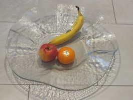 Schöne Hergiswiler Glas Glasschale, Obstschale, Top Zustand