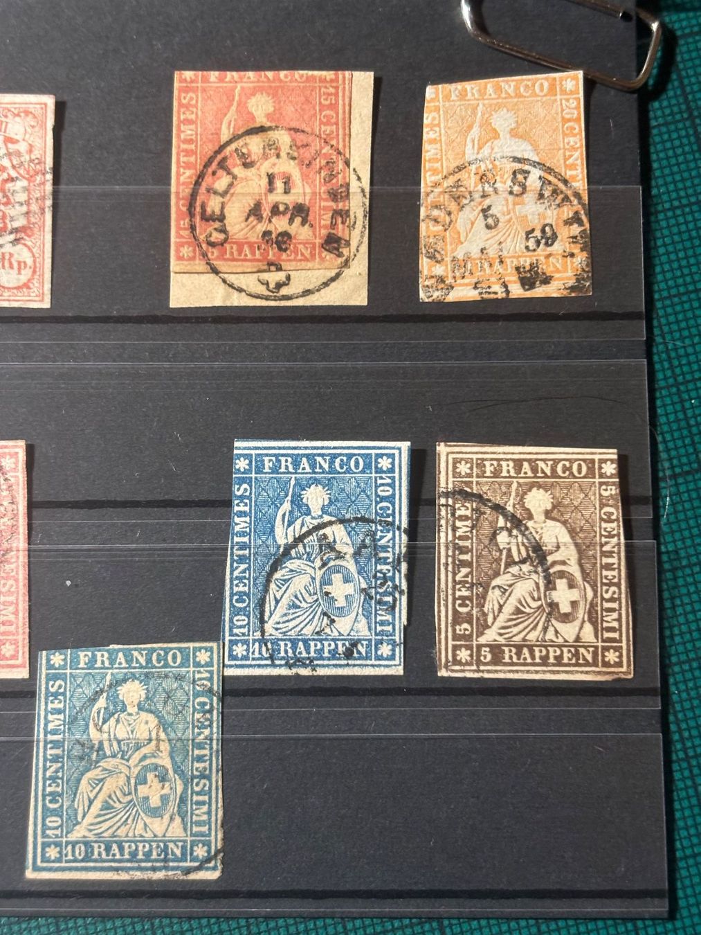 Tutti i francobolli: Lot Rayon und Strubeli mit Mängeln. – Usato da Utzenstorf venduto da Rose0303 3