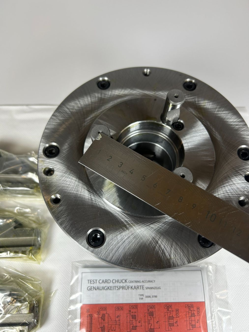 Schaublin Tutti gli attrezzi: Bison 3CSN 160 D4 Planspiralfutter Neu/OVP – Nuovo e nell'imballaggio originale da Rothenfluh venduto da BitterlinPartner 9