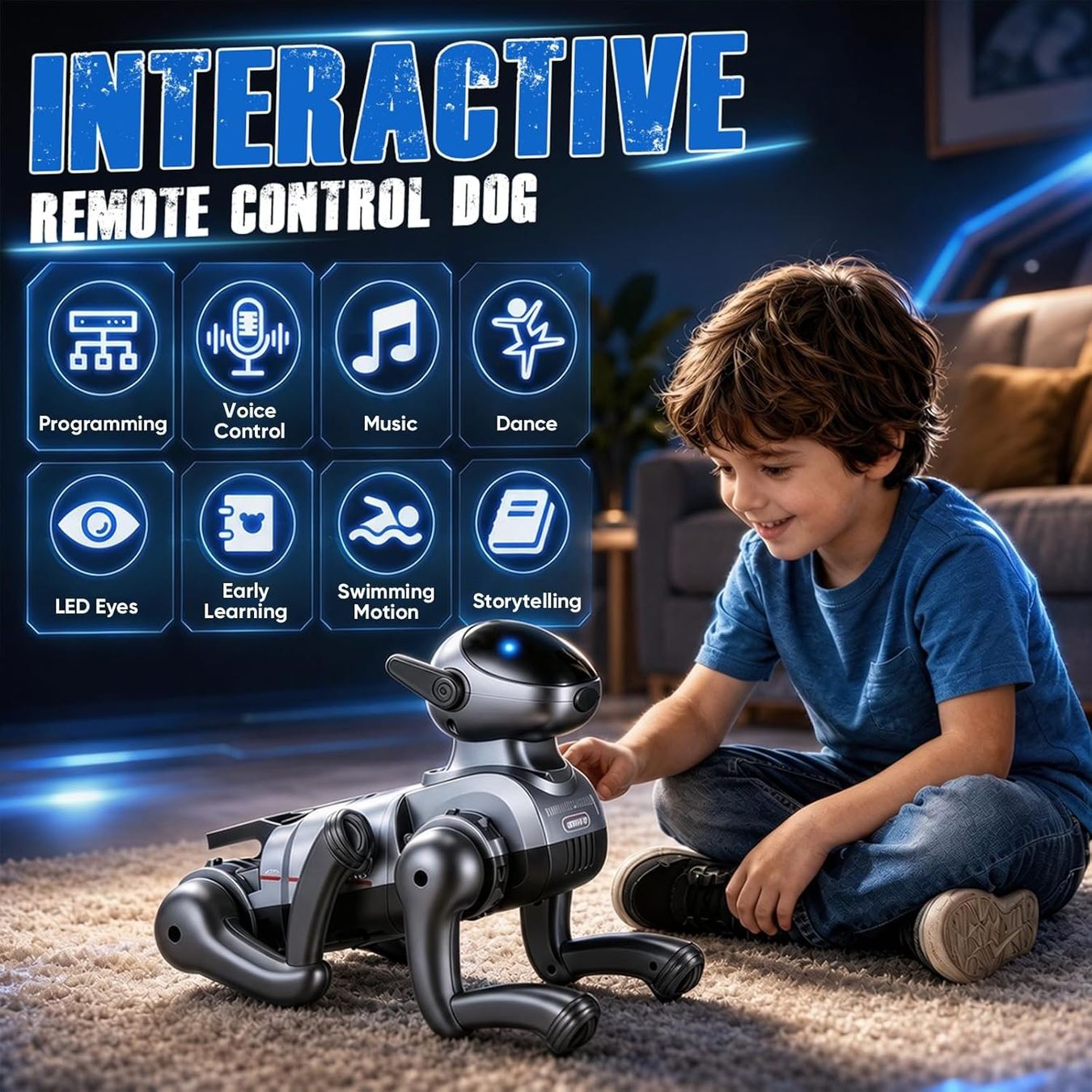 Jouets: Roboter Hund ferngesteuert programmierbar Spielzeug Kinder – Neuf avec emballage d'origine à Wittenbach par VELARO 5