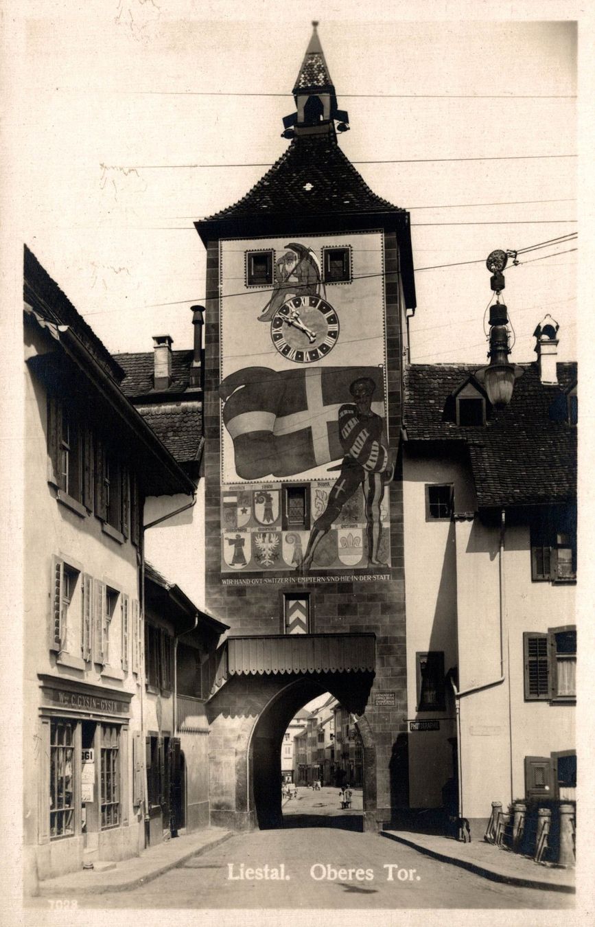 Cartoline postali: Liestal. Oberes Tor – Usato da Bronschhofen venduto da Astore