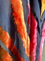 100% Seide Schal Foulard aus Lyon -Paris, Vintage 113x113cm