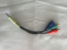 3.5mm Klinke auf 3 Cinch Kabel - Top Zustand!