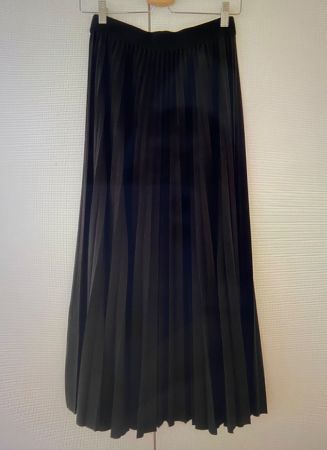 MAISON 123 Longue jupe plissée noire t.38/40 - portée 1x