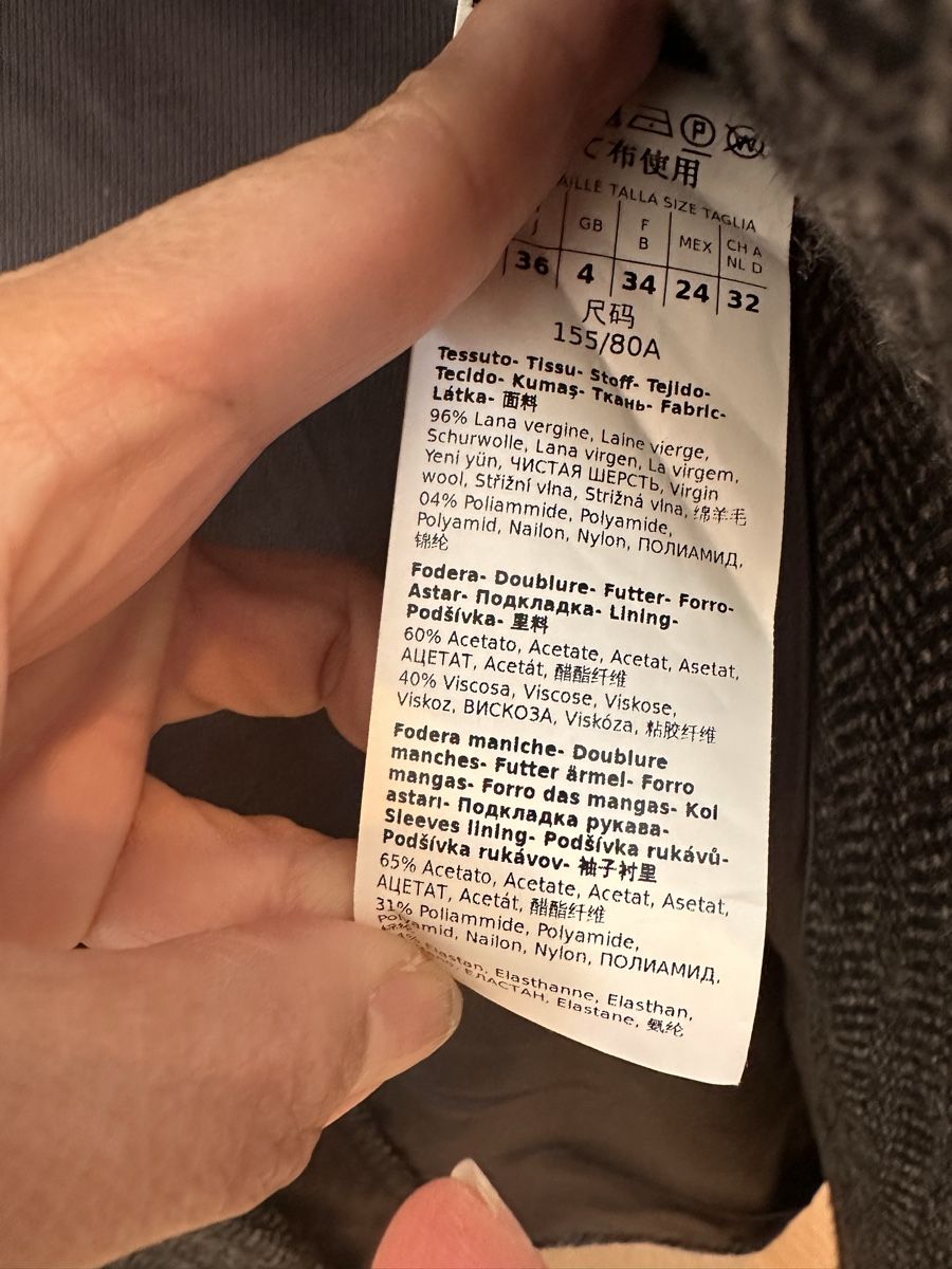 Max Mara Cappotti: Weekend Max Mara Wool Blazer - Herringbone size 36 – Usato da Zürich venduto da dia_ykh2 4
