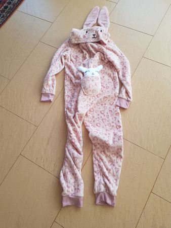 Fleece Overall mit Kapuze für Mädchen Grösse 140 von H&M