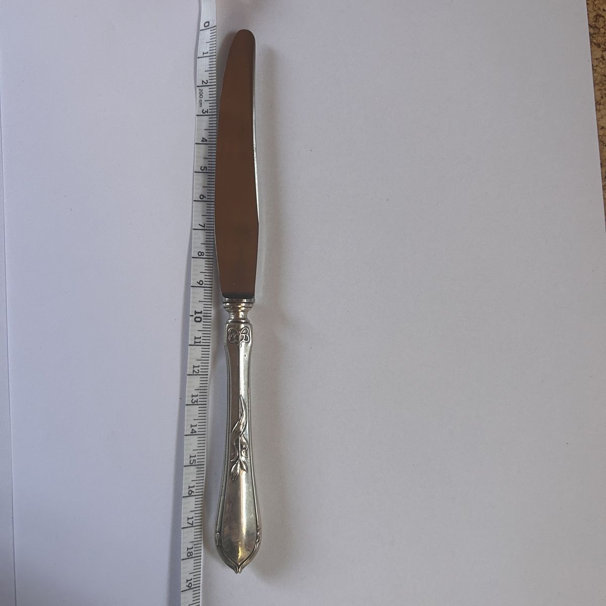 Jezler Posate: Silbermesser, jezler 800er Silber (18cm) – Usato da Basel venduto da bellespirit
