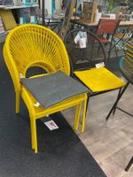 Spaghetti Gartenstühle, Acapulco Stil neu, 4x1 gelb