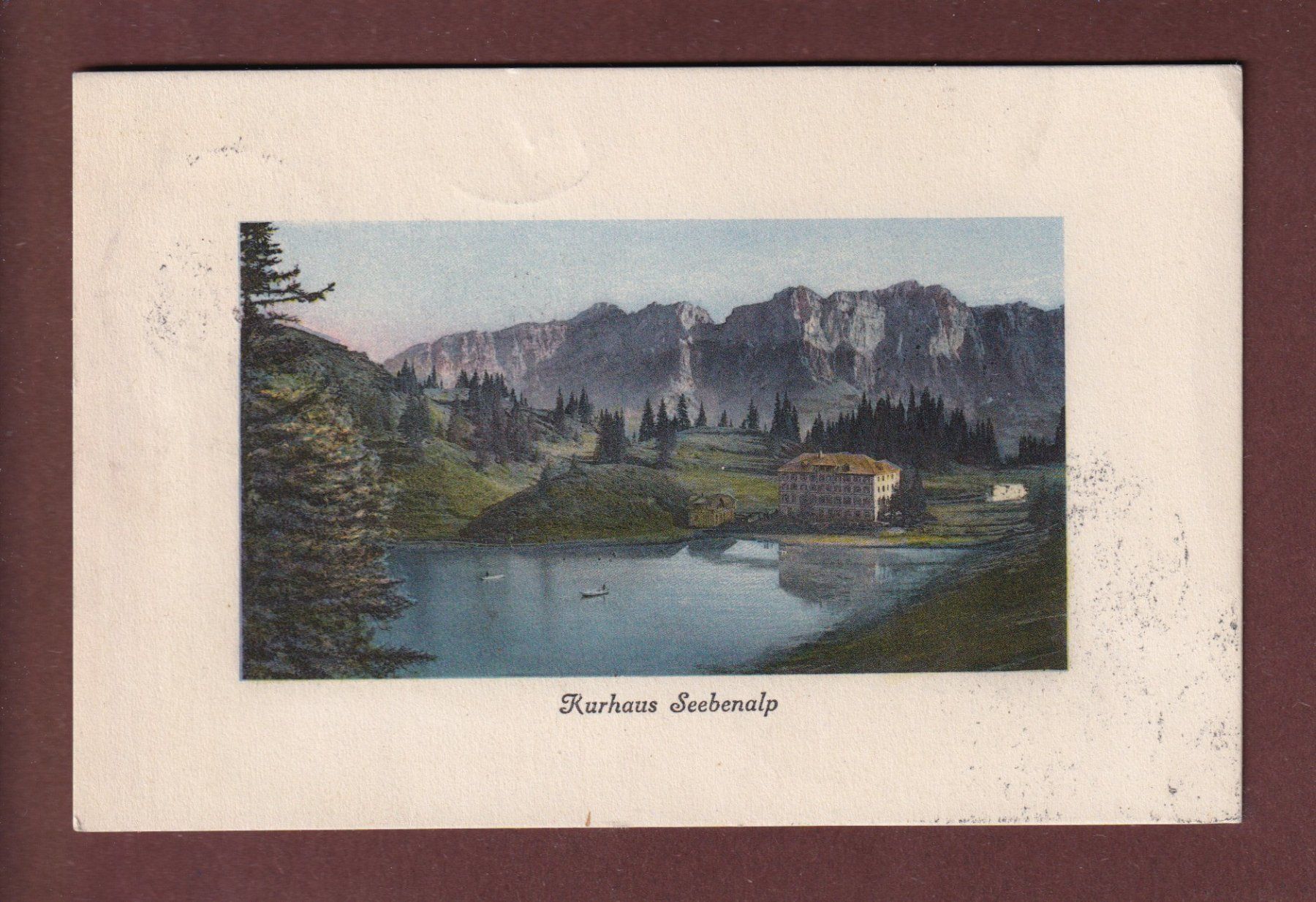 Cartoline postali: Kurhaus SEEBENALP - 1918 – Usato da Pully venduto da nicecards-shop