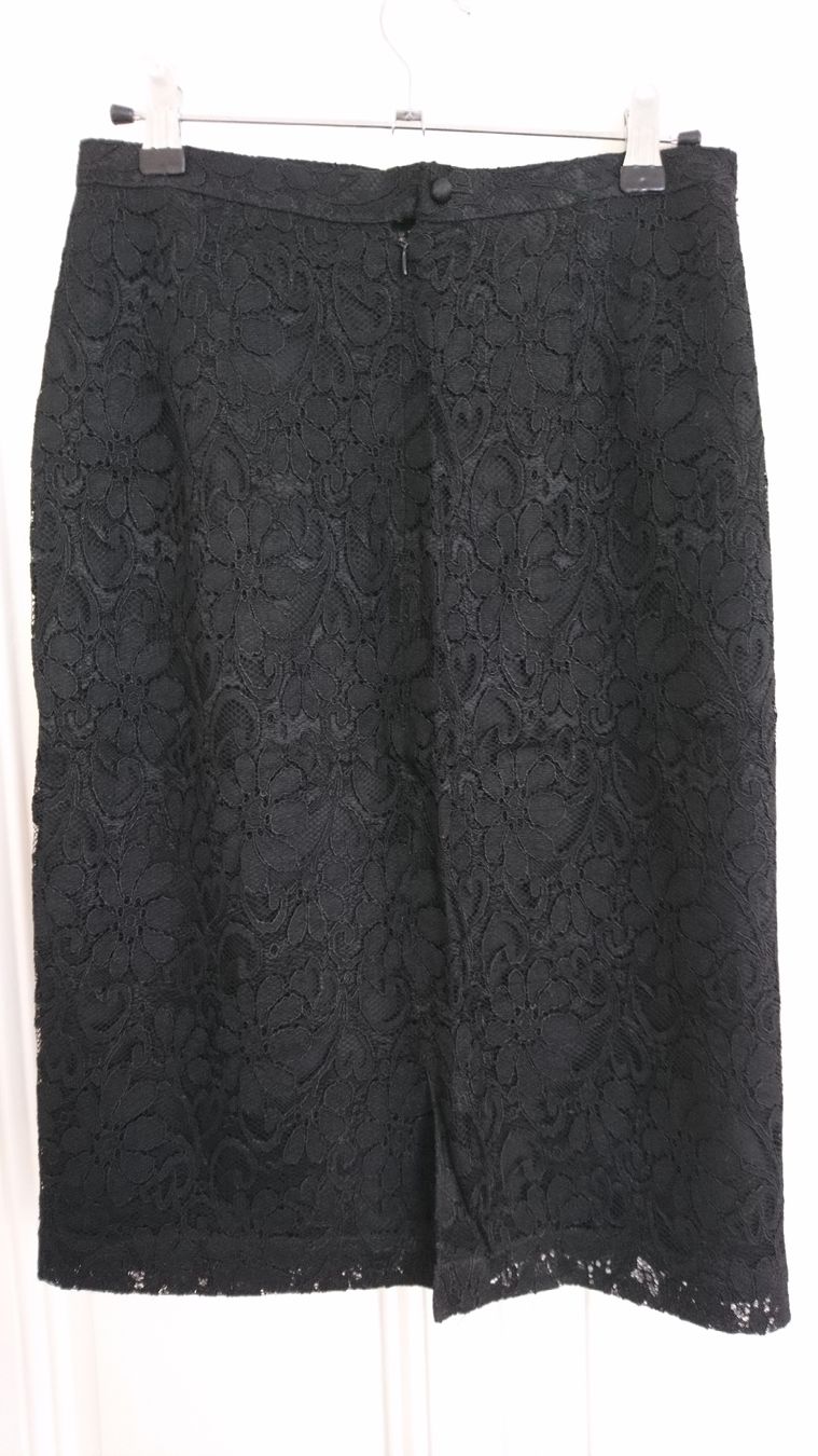 Gonne: Jupe noire et dentelle Trussardi – Usato da Châtelaine venduto da Gio54321 1