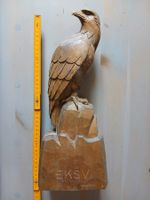 Aigle grande Sculpture Brienz bois fait main signée